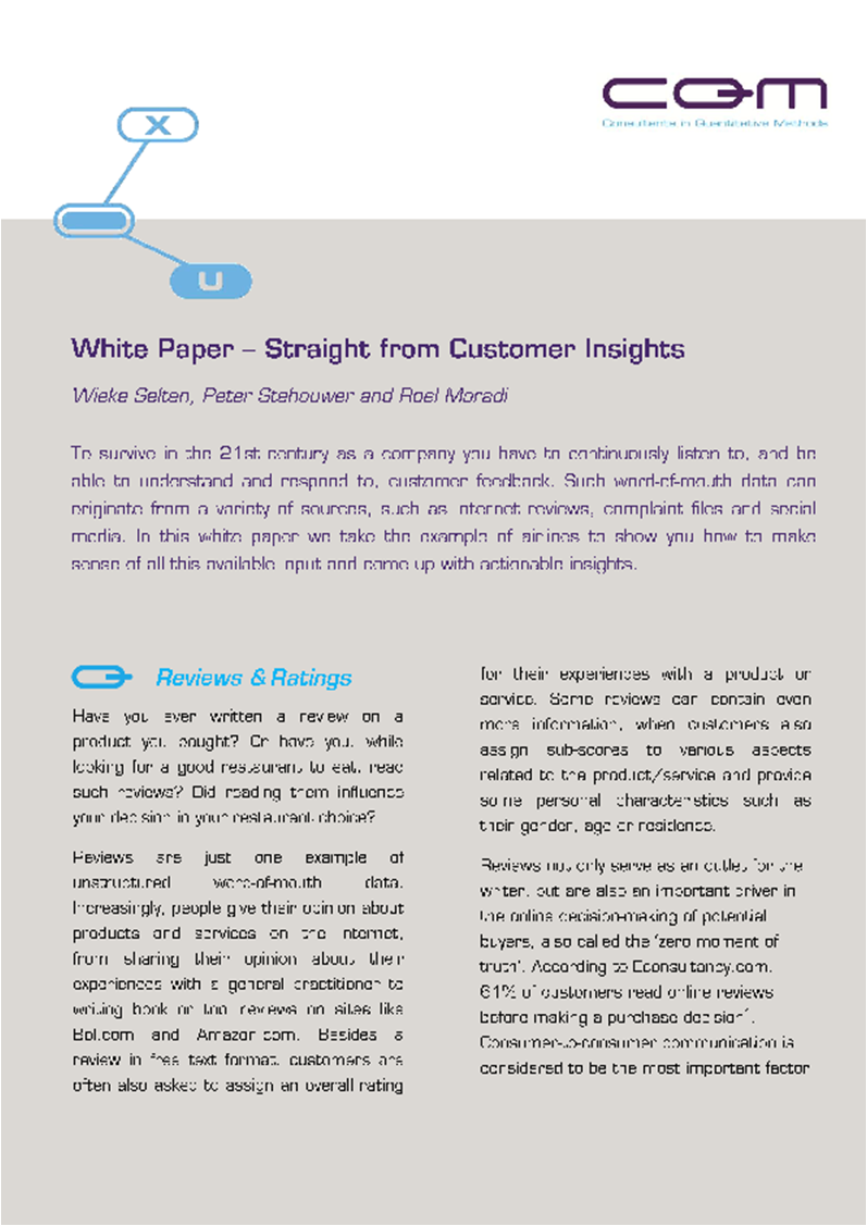 White Paper - Straight from Customer Insights
