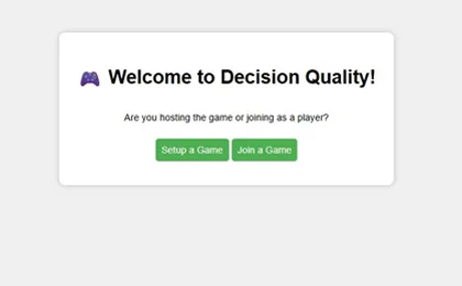 260702 CI Decision Quality Game Platform