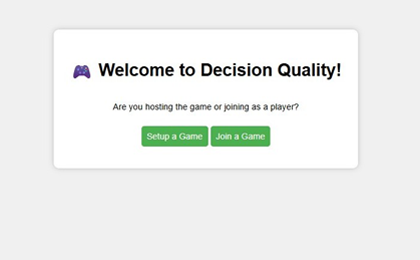 260702 CI Decision Quality Game Platform