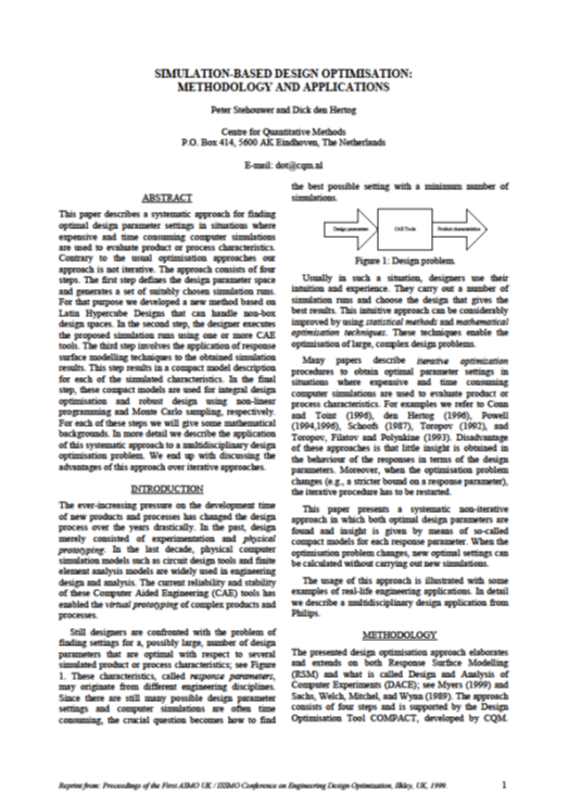 PDF Simulation-based Design Optimisation