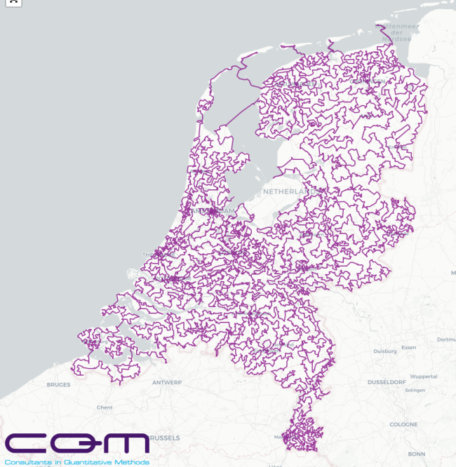 Fietsroutekaart langs alle Rijksmonumenten in NL