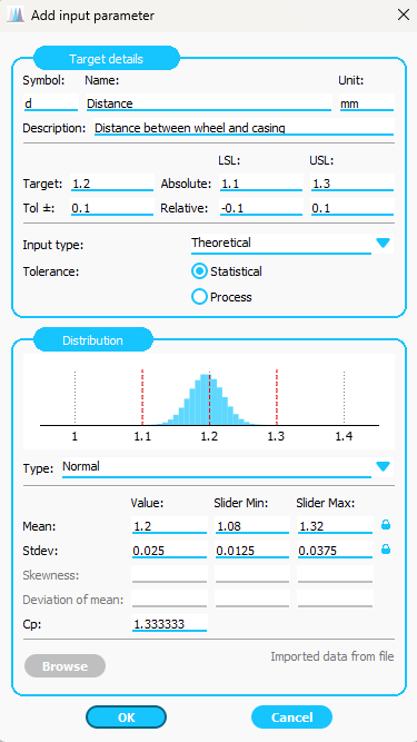 Screenshot CQM Tolerance Designer